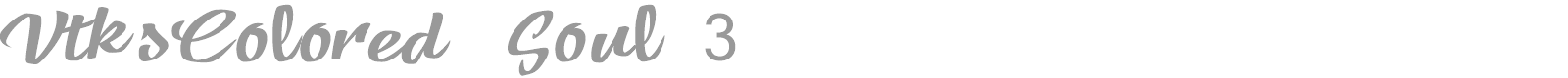 VTKS Colored Soul font preview